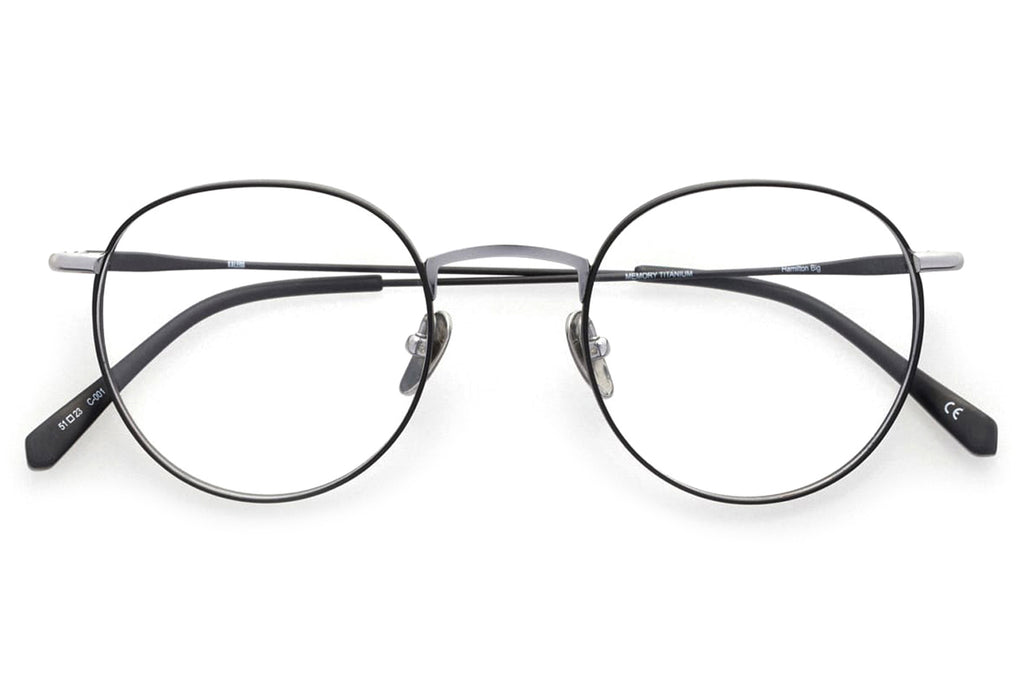 Kaleos Eyehunters - Hamilton Big Eyeglasses Matte Black/Silver