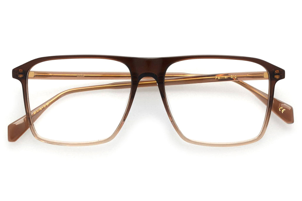 Kaleos Eyehunters - Palmer Big Eyeglasses Transparent Brown