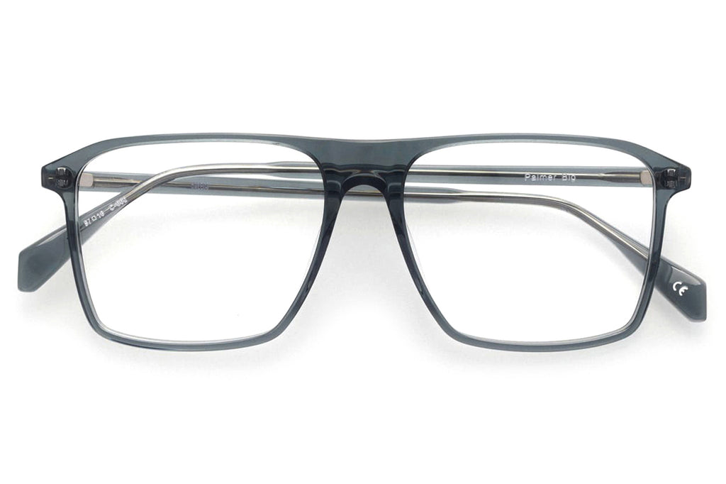 Kaleos Eyehunters - Palmer Big Eyeglasses Transparent Grey
