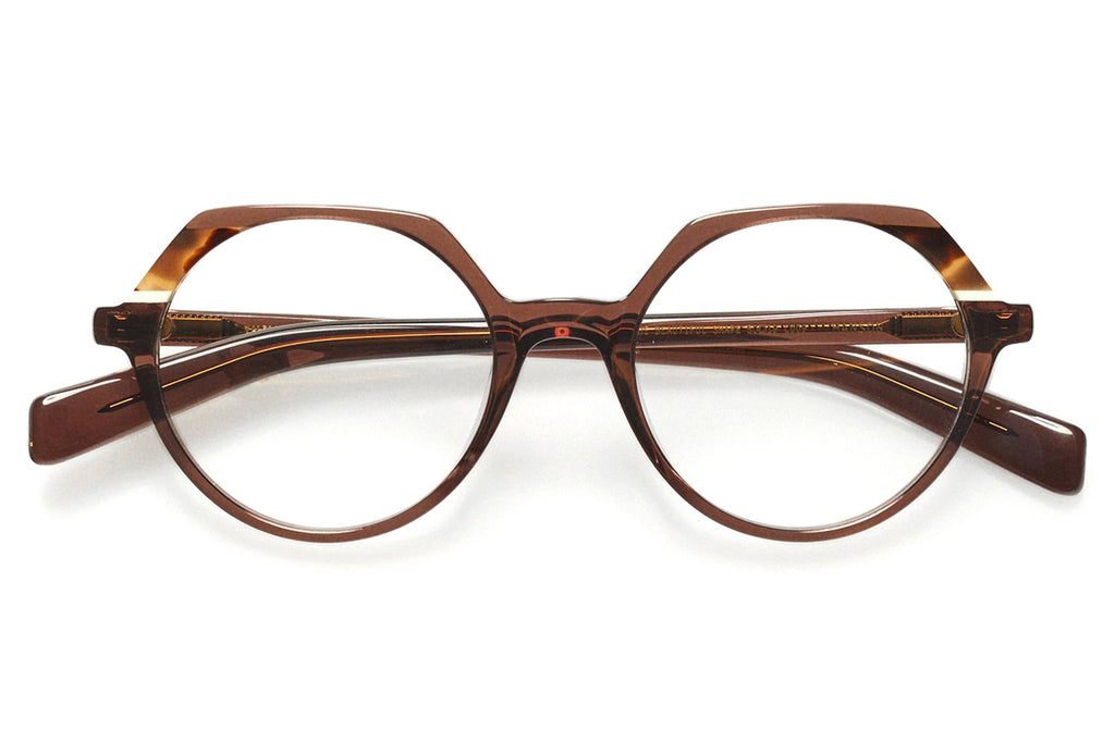 Kaleos Eyehunters - Hanson Eyeglasses Transparent Brown/Brown Tortoise