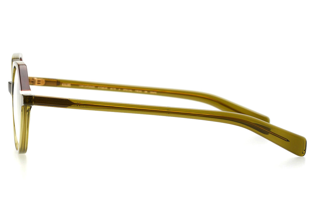 Kaleos Eyehunters - Hanson Eyeglasses Dirty Yellow/Red Tortoise