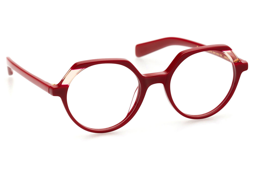 Kaleos Eyehunters - Hanson Eyeglasses Red/Champagne