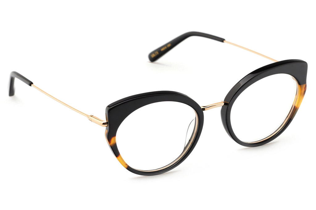 Kaleos Eyehunters - Solis Eyeglasses Black/Tortoise