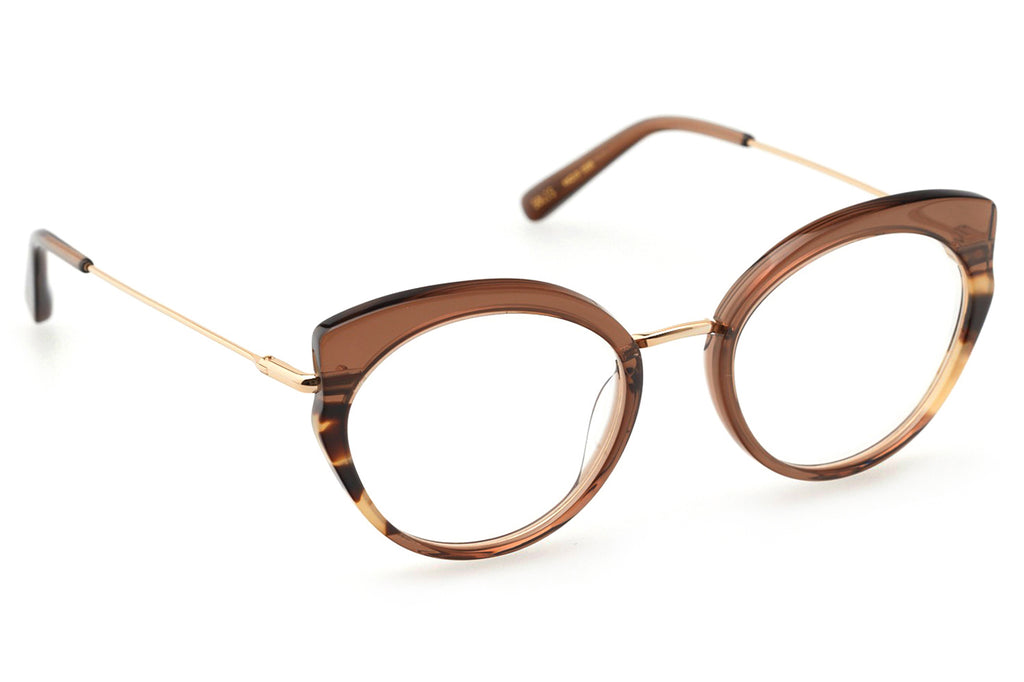 Kaleos Eyehunters - Solis Eyeglasses Brown