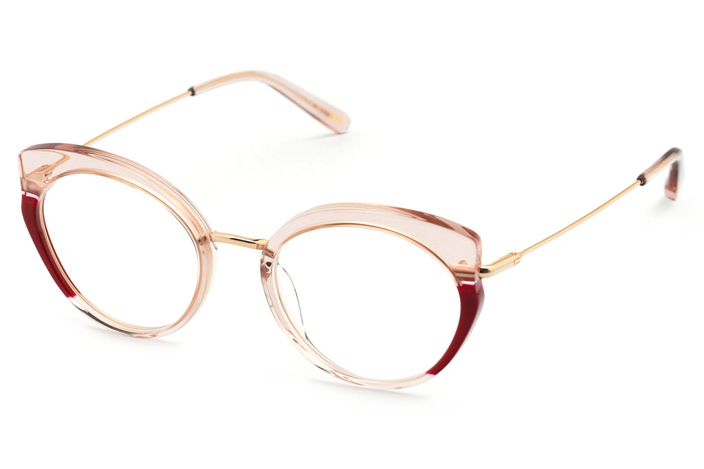 Kaleos Eyehunters - Solis Eyeglasses Light Pink/Red