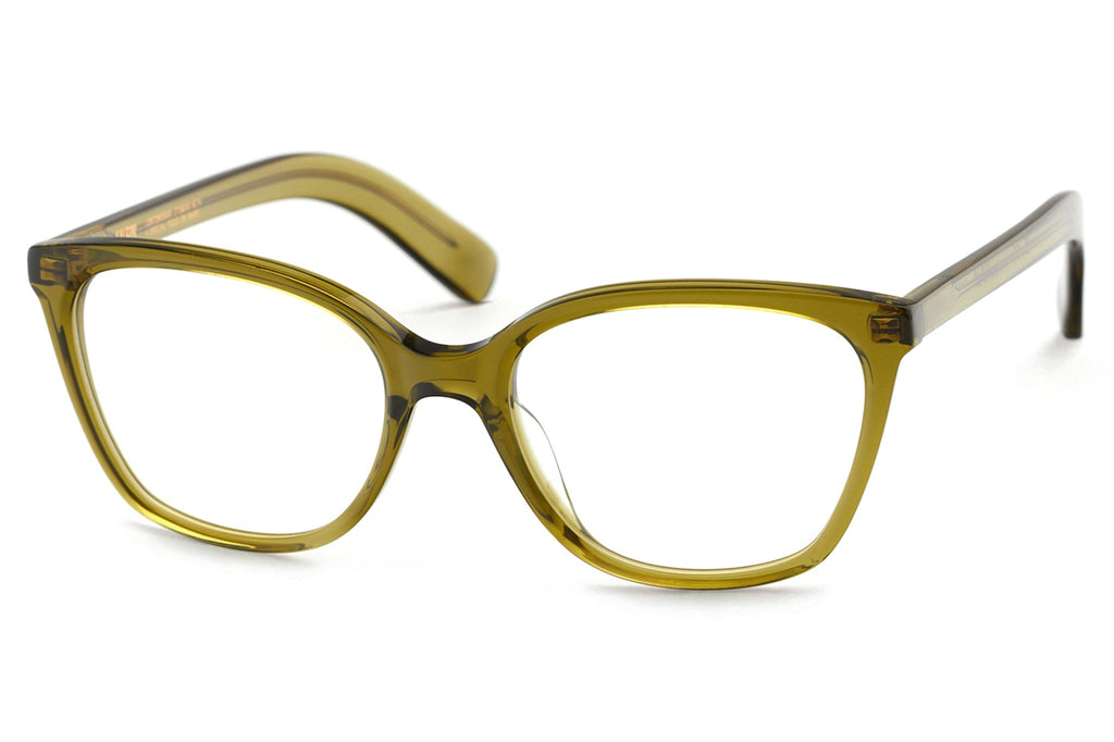 Kaleos Eyehunters - Wang Eyeglasses Transparent Olive Green