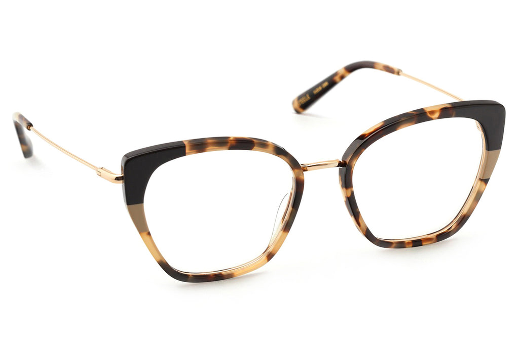 Kaleos Eyehunters - Steele Eyeglasses Brown Tortoise/Opaque Black