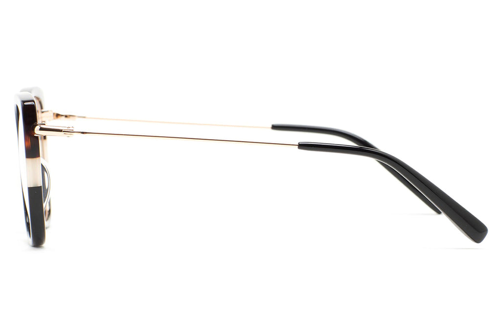Kaleos Eyehunters - Steele Eyeglasses Black/Dark Brown Havana