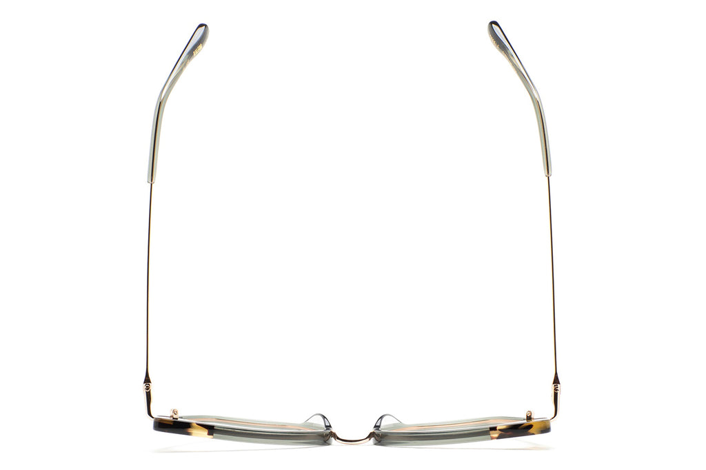 Kaleos Eyehunters - Steele Eyeglasses Transparent Green/Vintage Brown Havana