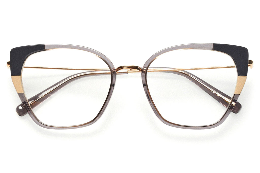 Kaleos Eyehunters - Steele Eyeglasses Transparent Grey/Opaque Black