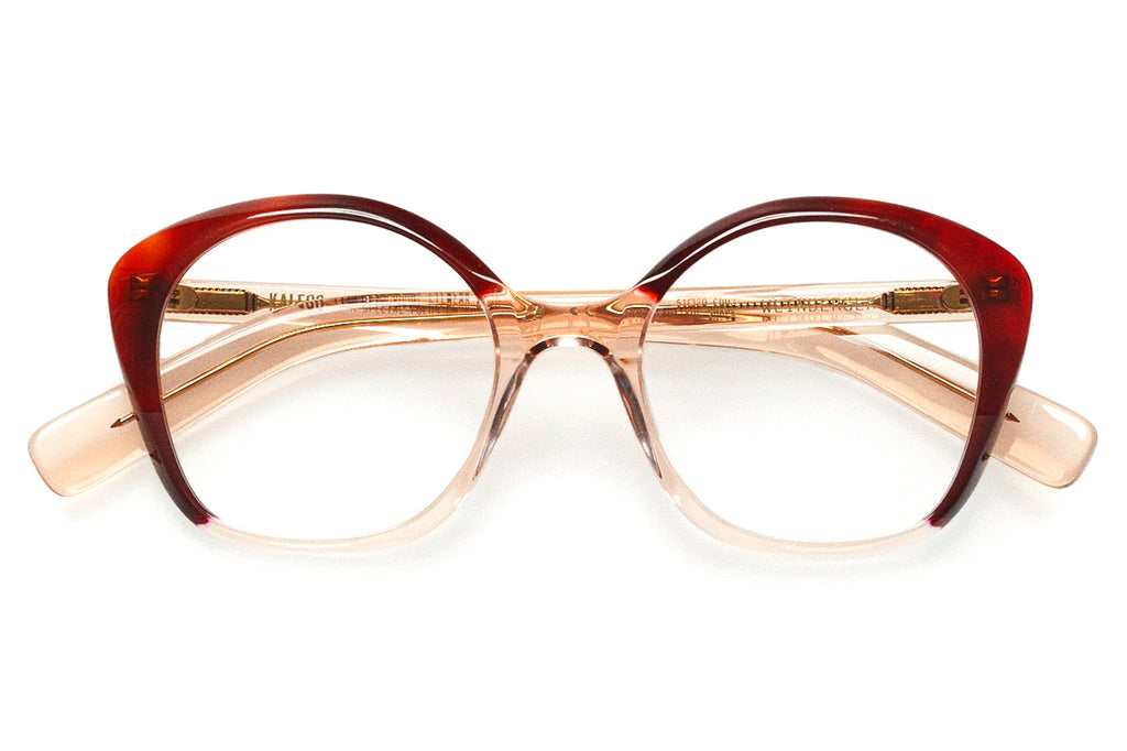 Kaleos Eyehunters - Weinberger Eyeglasses Transparent Pink/Garnet/Red