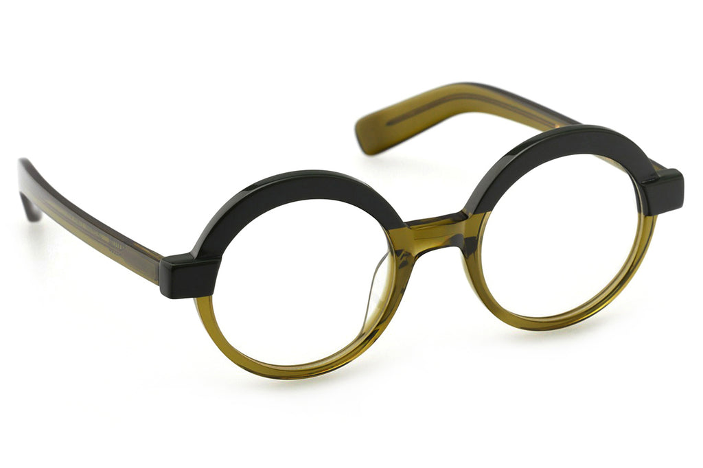 Kaleos Eyehunters - Ha Eyeglasses Opaque Dark Green/Dirty Yellow