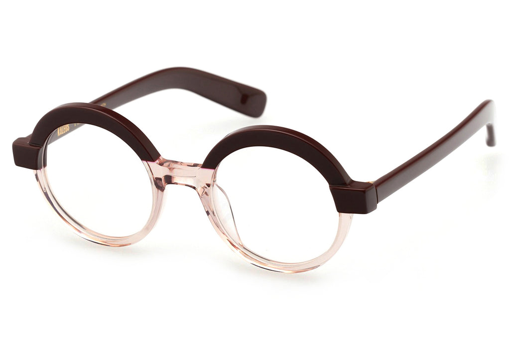 Kaleos Eyehunters - Ha Eyeglasses Opaque Garnet/Transparent Pink