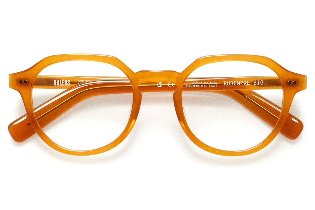 Kaleos Eyehunters - Rubempre Big Eyeglasses Amber