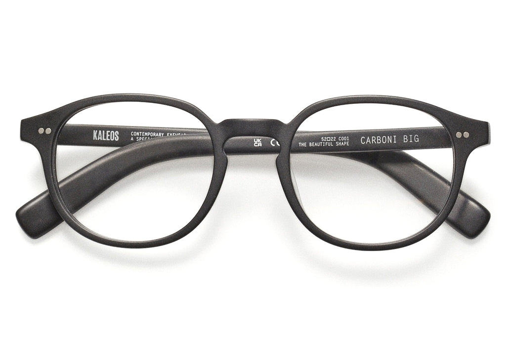 Kaleos Eyehunters - Carboni Big Eyeglasses Opaque Black