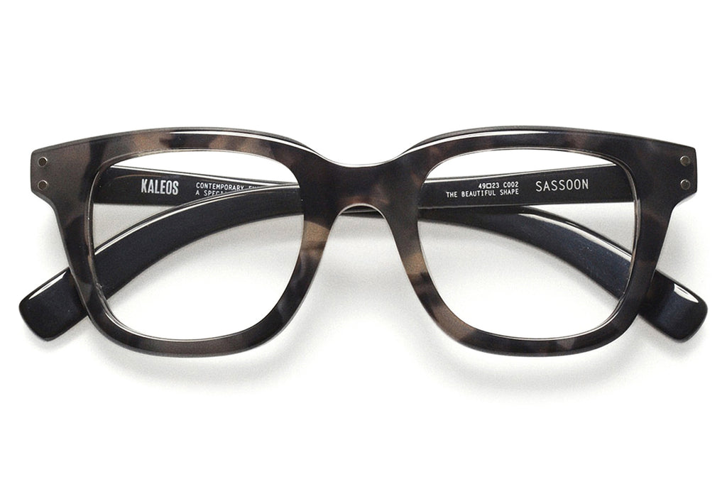 Kaleos Eyehunters - Sassoon Eyeglasses Grey Tortoise