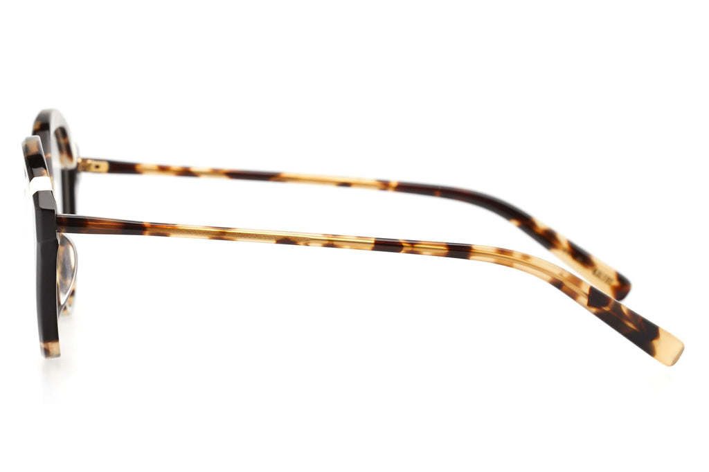Kaleos Eyehunters - Duchesne Eyeglasses Brown Tortoise/White/Opaque Black