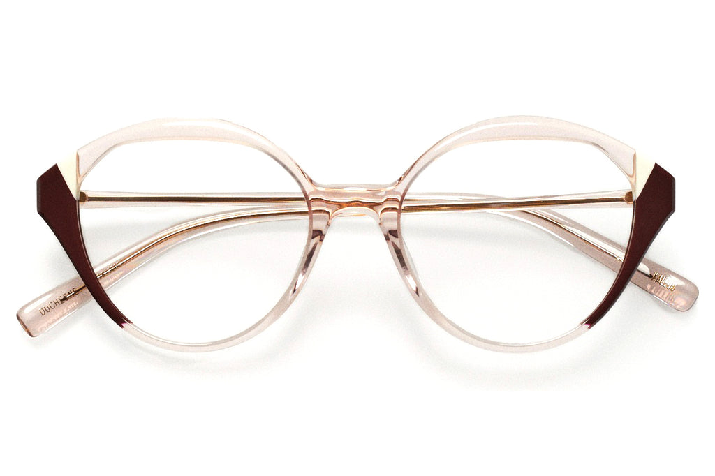 Kaleos Eyehunters - Duchesne Eyeglasses Light Pink/White/Garnet