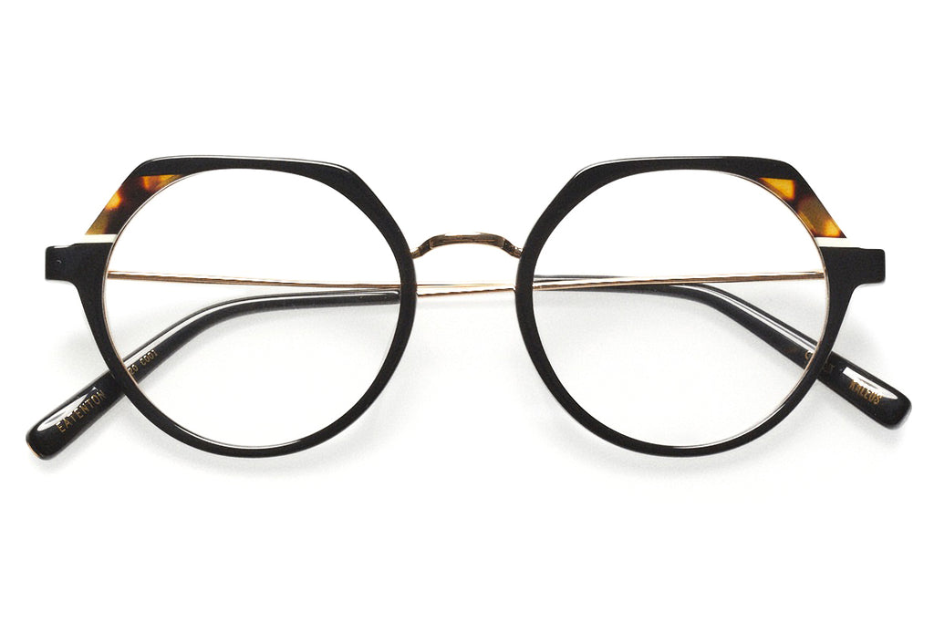 Kaleos Eyehunters - Eatenton Eyeglasses Black/Brown Tortoise