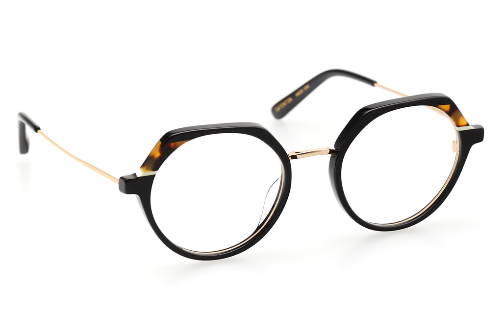 Kaleos Eyehunters - Eatenton Eyeglasses Black/Brown Tortoise