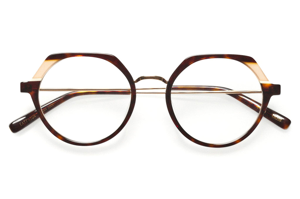 Kaleos Eyehunters - Eatenton Eyeglasses Dark Brown Havana/Nude