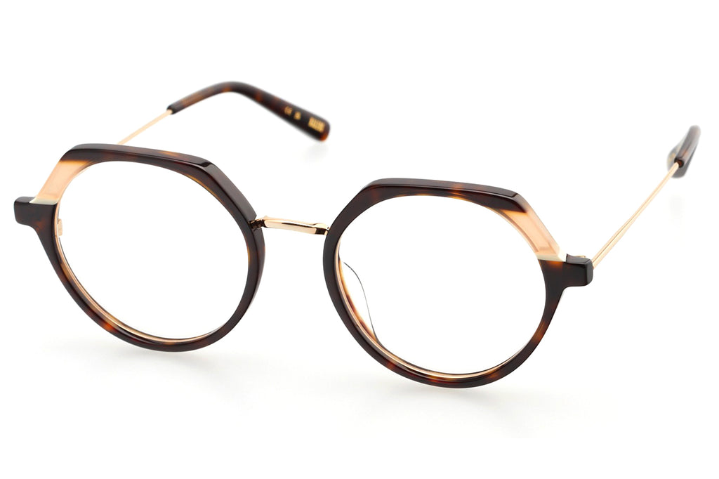 Kaleos Eyehunters - Eatenton Eyeglasses Dark Brown Havana/Nude