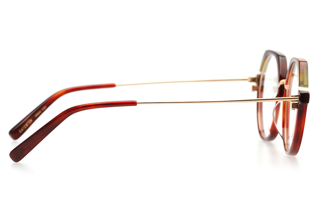 Kaleos Eyehunters - Eatenton Eyeglasses Red Tortoise/Dirty Yellow