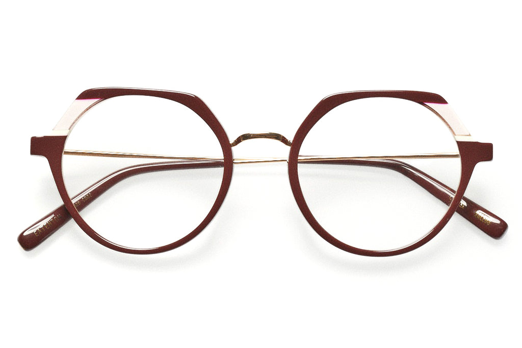 Kaleos Eyehunters - Eatenton Eyeglasses Garnet/Light Pink