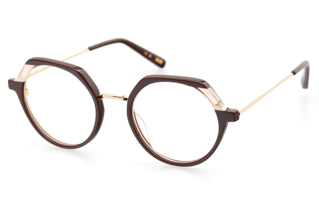 Kaleos Eyehunters - Eatenton Eyeglasses Garnet/Light Pink