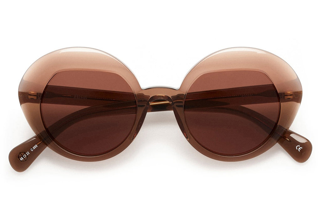 Kaleos Eyehunters - Parker Sunglasses Transparent Brown