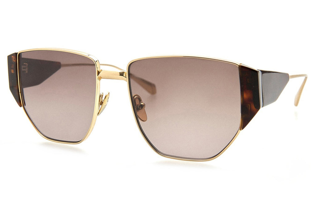 Kaleos Eyehunters - Beane Sunglasses Gold/Dark Brown Tortoise