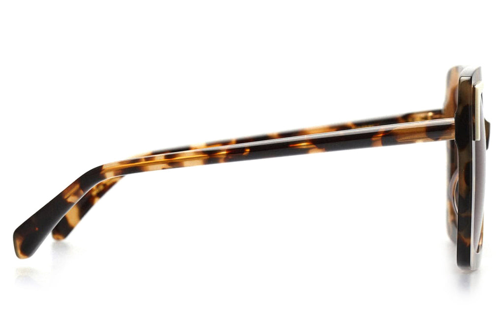 Kaleos Eyehunters - Creasey Sunglasses Brown Tortoise/Whte