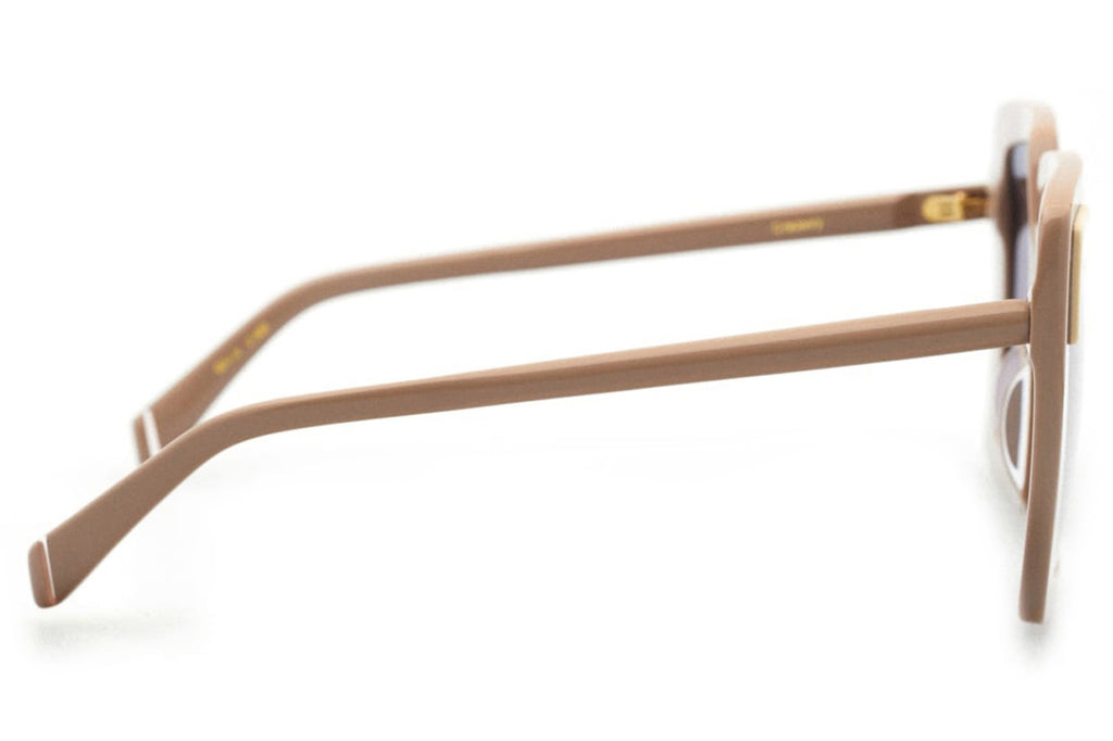 Kaleos Eyehunters - Creasey Sunglasses Brown/White