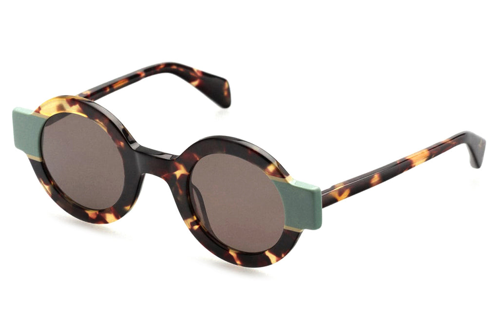 Kaleos Eyehunters - Patrick Sunglasses Brown Tortoise/Turquoise/White