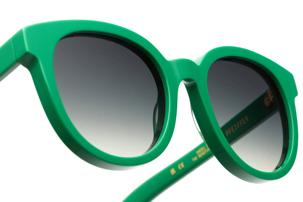 Kaleos Eyehunters - Pfeiffer Sunglasses Monochrome Green