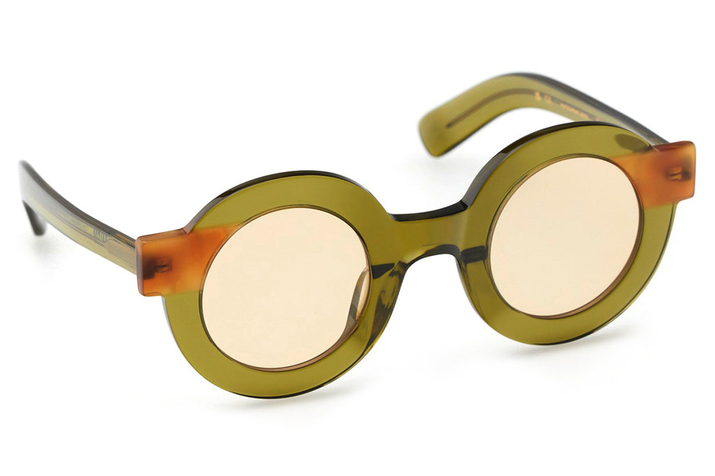 Kaleos Eyehunters - Sheridan Sunglasses Transparent Olive Green/Honey Tortoise