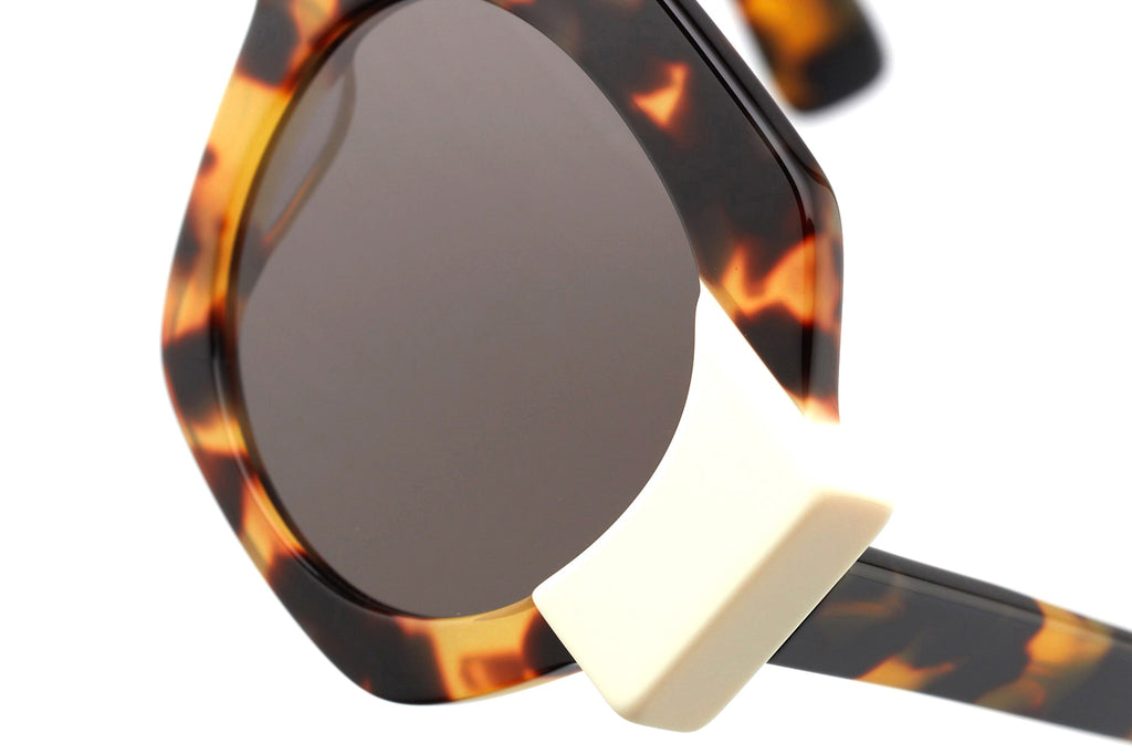 Kaleos Eyehunters - Darnell Sunglasses Brown Tortoise/White