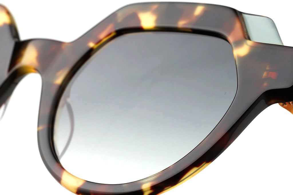 Kaleos Eyehunters - Leblanc Sunglasses Brown Tortoise/Transparent Grey