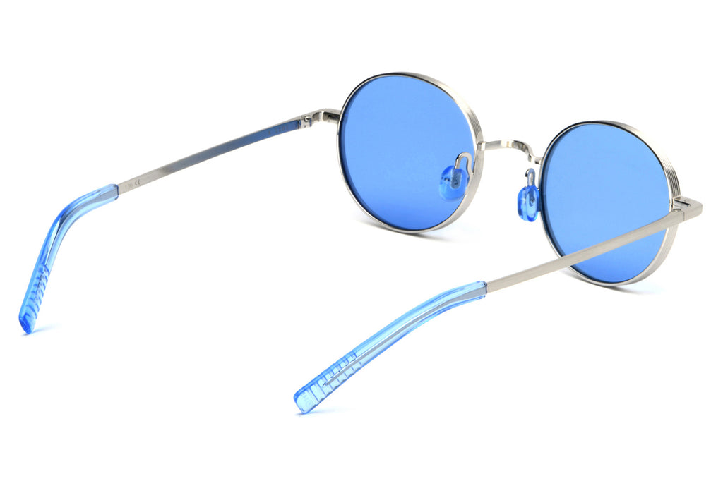 AKILA® Eyewear - Akila for the Beatles (A Side) Sunglasses Silver w/ Sky Blue Lenses