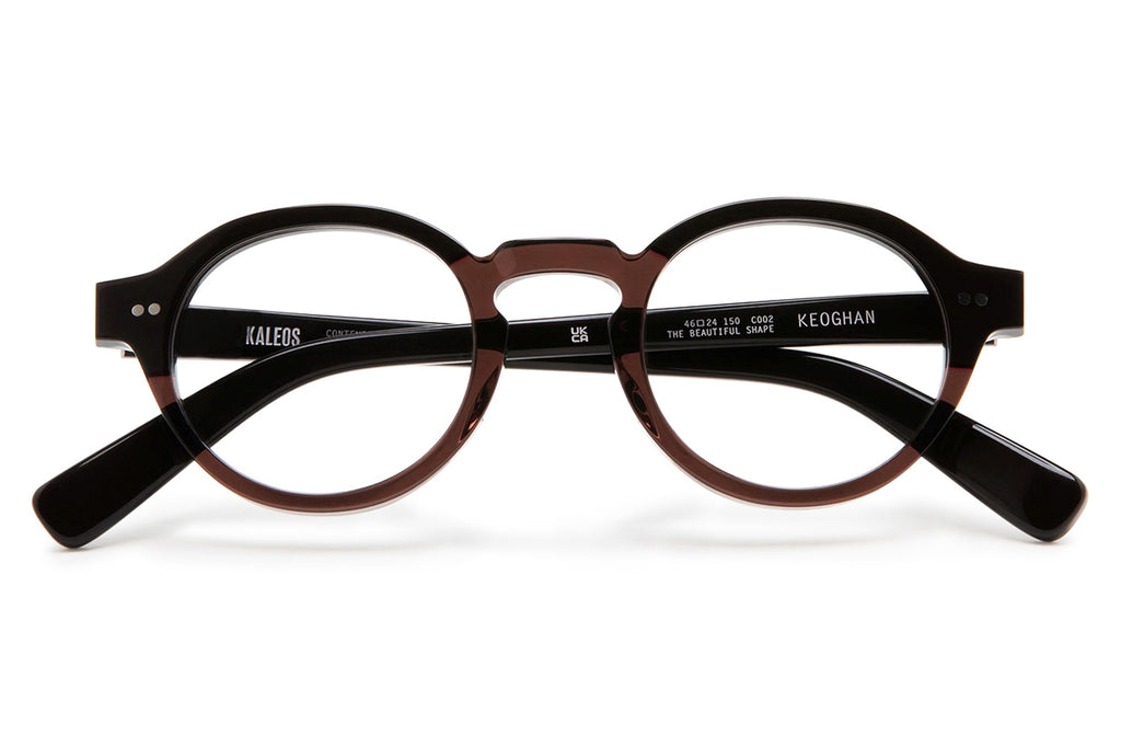 Kaleos Eyehunters - Keoghan Eyeglasses Transparent Brown/Dark Brown