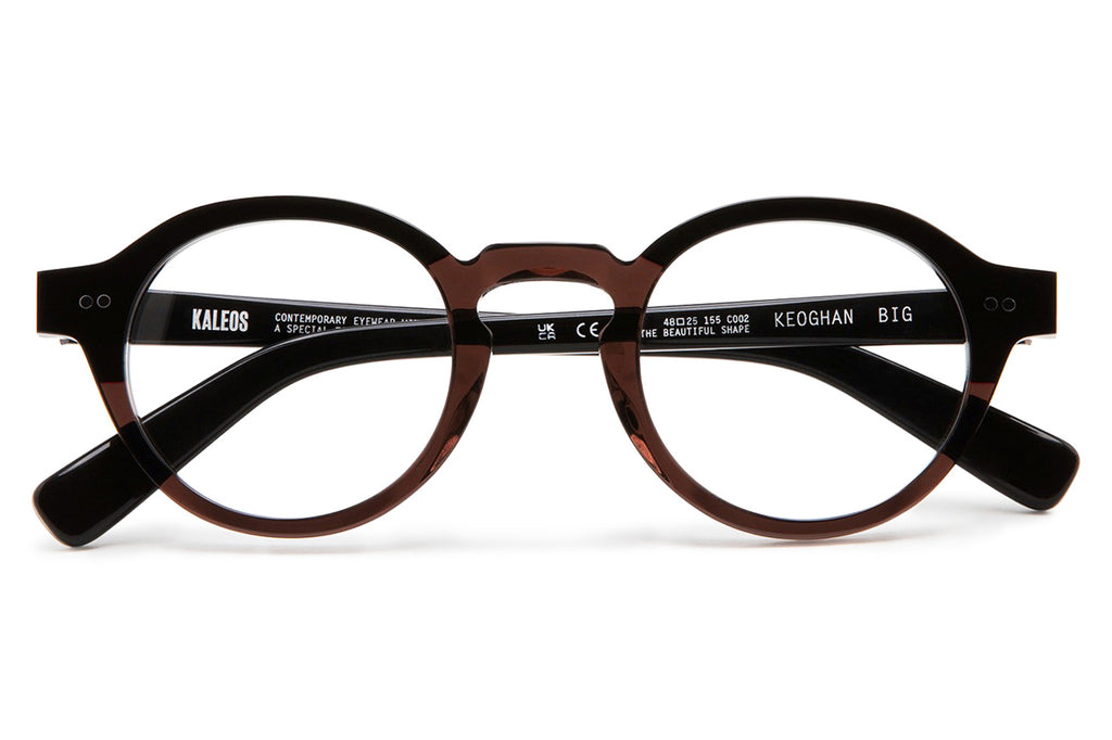 Kaleos Eyehunters - Keoghan Big Eyeglasses Transparent Brown/Dark Brown