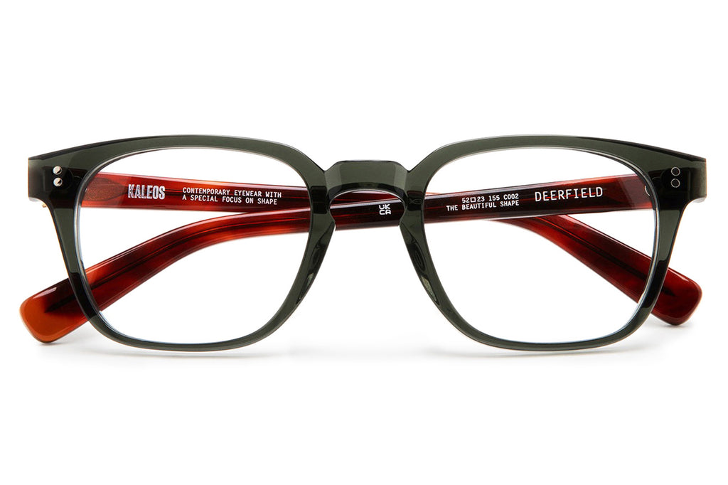 Kaleos Eyehunters - Deerfield Eyeglasses Transparent Dark Green