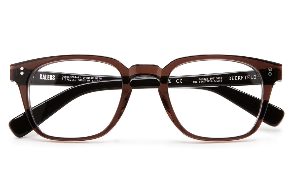 Kaleos Eyehunters - Deerfield Eyeglasses Transparent Dark Brown
