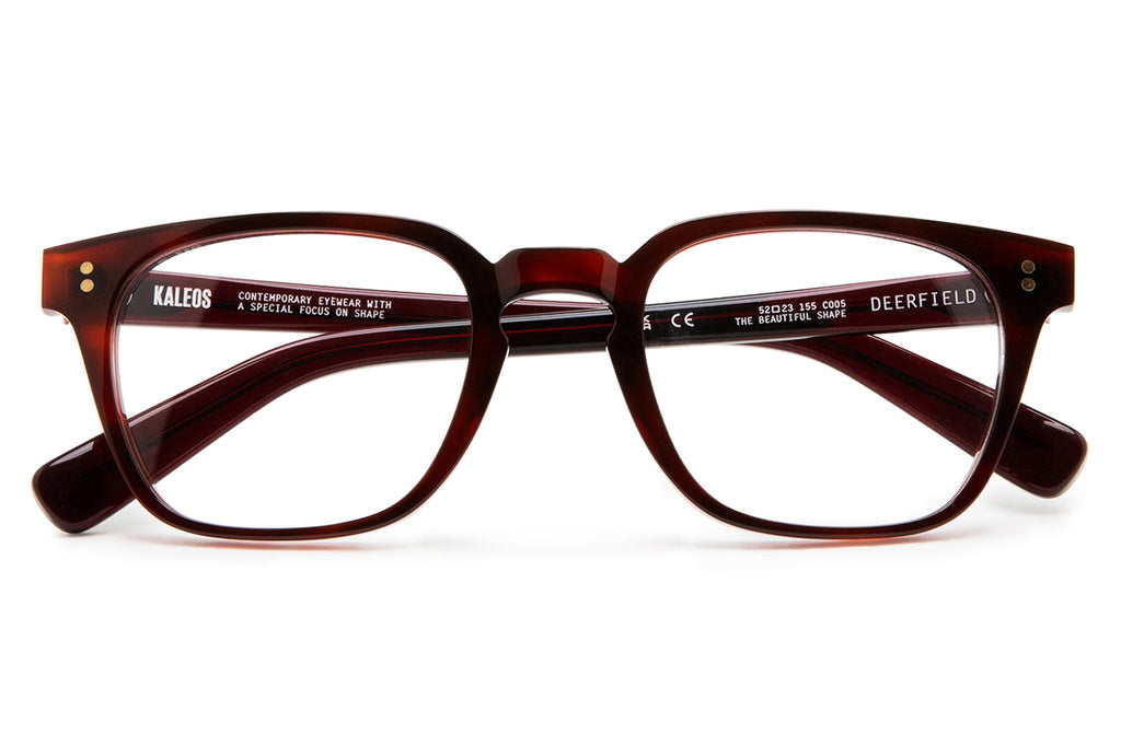 Kaleos Eyehunters - Deerfield Eyeglasses Red Tortoise