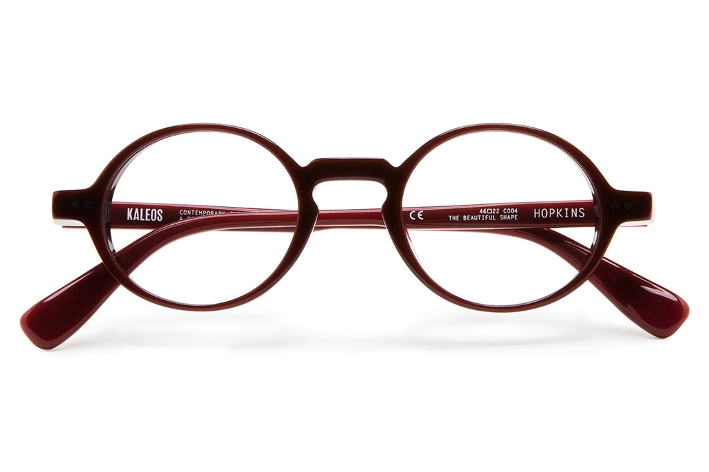 Kaleos Eyehunters - Hopkins Eyeglasses Transparent Burgundy