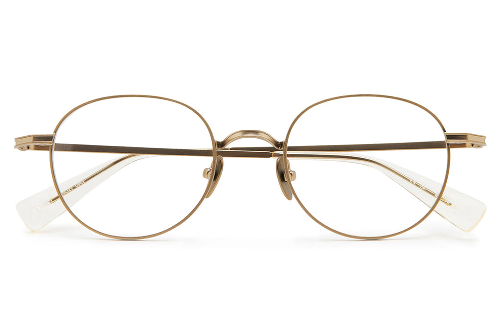 Kaleos Eyehunters - Frost Eyeglasses Brushed Gold