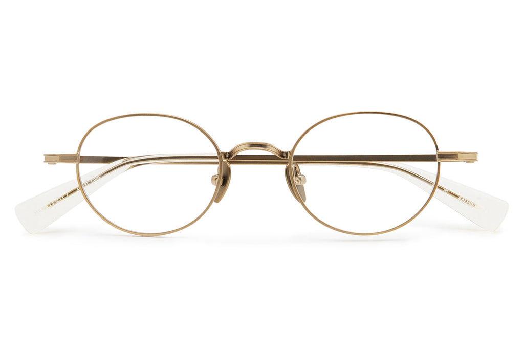 Kaleos Eyehunters - Mankiewicz Eyeglasses Brushed Gold