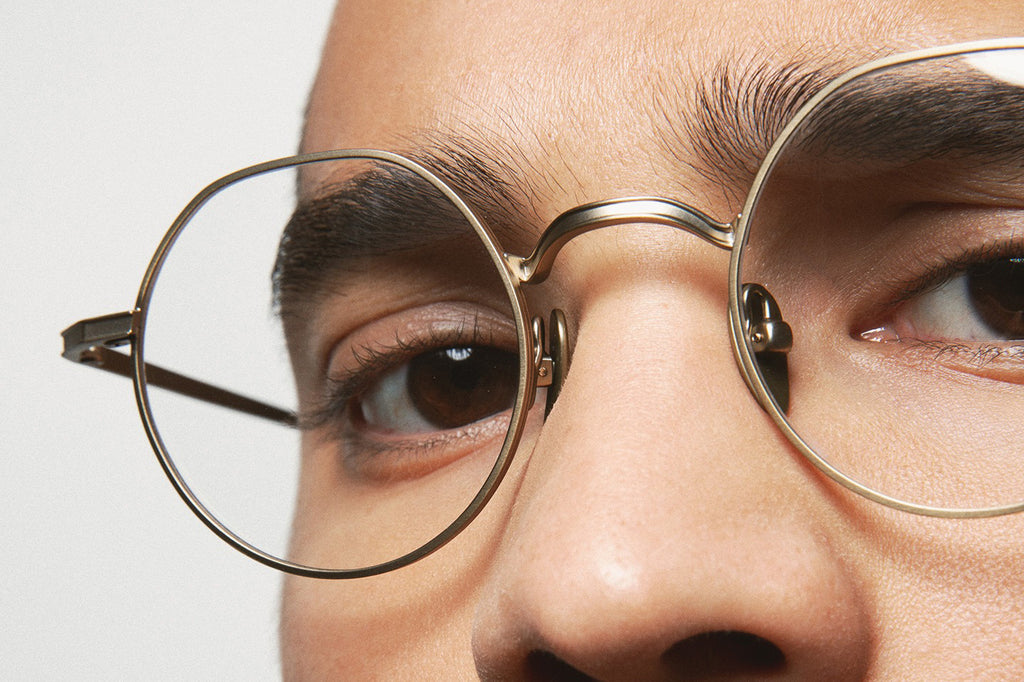 Kaleos Eyehunters - Wakeling Eyeglasses Brushed Gold