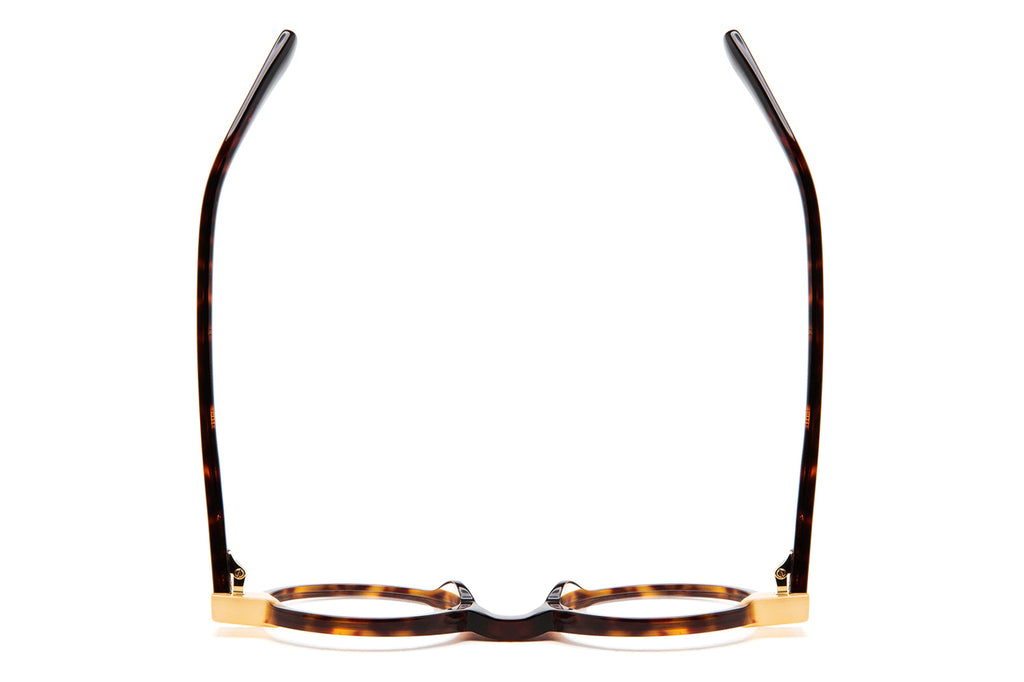 Kaleos Eyehunters - Foyle Eyeglasses Dark Brown Tortoise/Translucent Beige