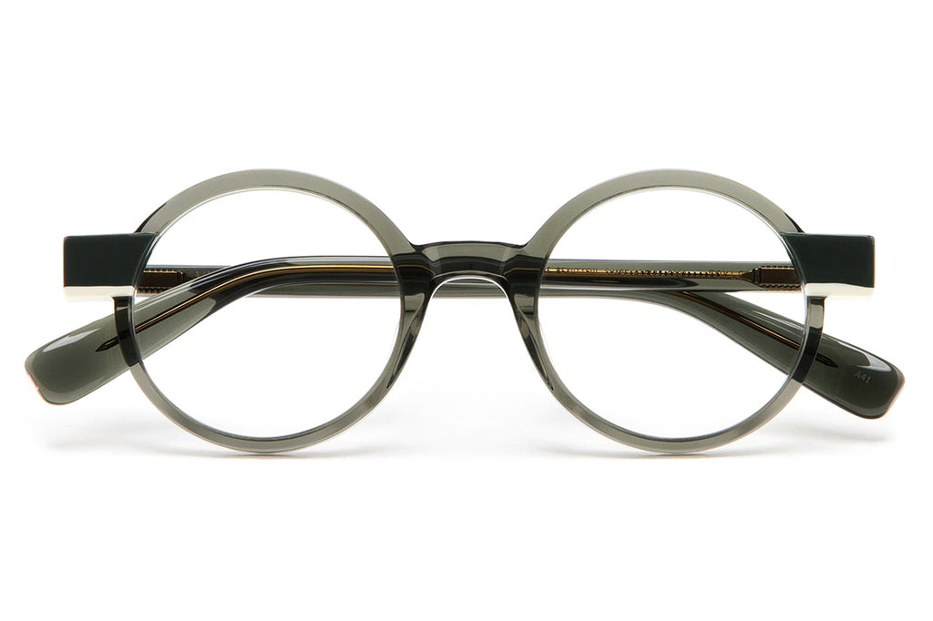 Kaleos Eyehunters - Foyle Eyeglasses Transparent Greyish Green/Opaque Dark Green